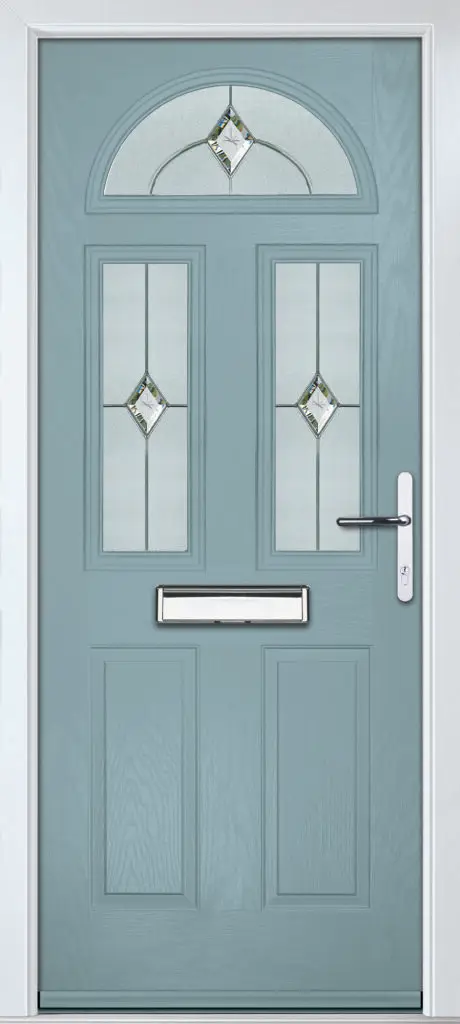 grey composite front door design