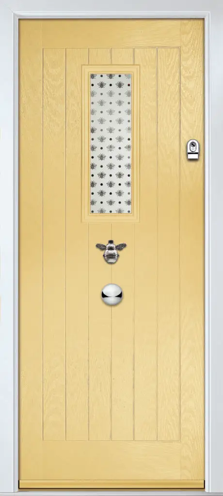 yellow front door design